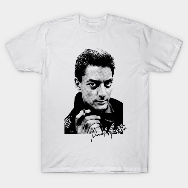 Paul Auster / Retro Fan Art T-Shirt by unknown_pleasures